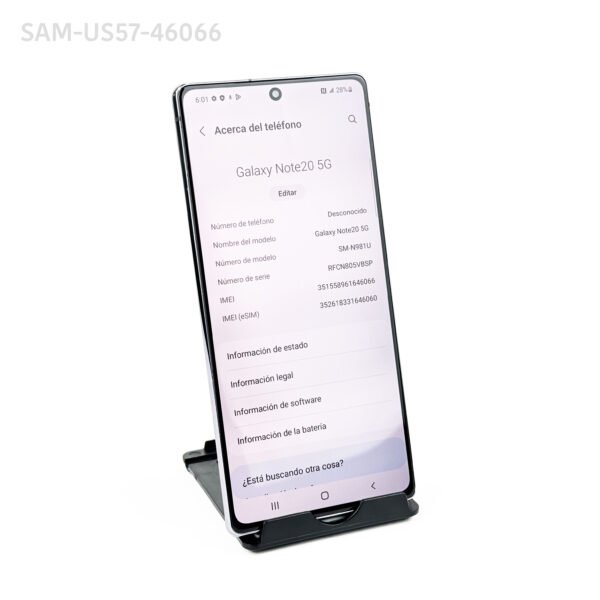 Samsung Galaxy Note 20 128GB Gray - Usado 9/10