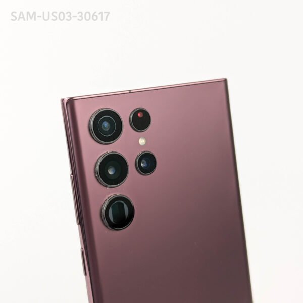 Samsung Galaxy S22 Ultra 128GB Burgundy - Usado 8.9/10 -Pantalla con golpe Leve en esquina superior