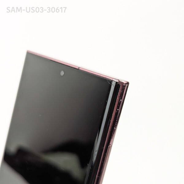 Samsung Galaxy S22 Ultra 128GB Burgundy - Usado 8.9/10 -Pantalla con golpe Leve en esquina superior